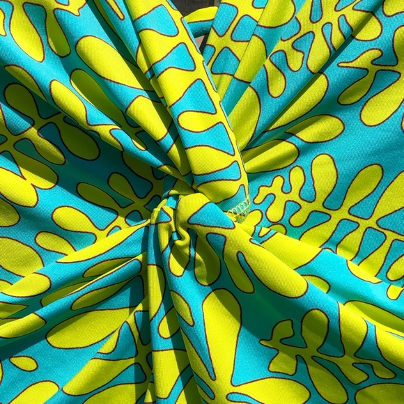 Trina Turk TRELLIS Green One Piece Swimsuit NWT Sz 4 - Picture 5 of 7